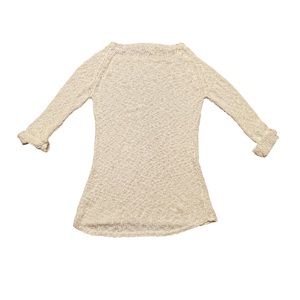 Joie White 100% Cotton knit sweater in white